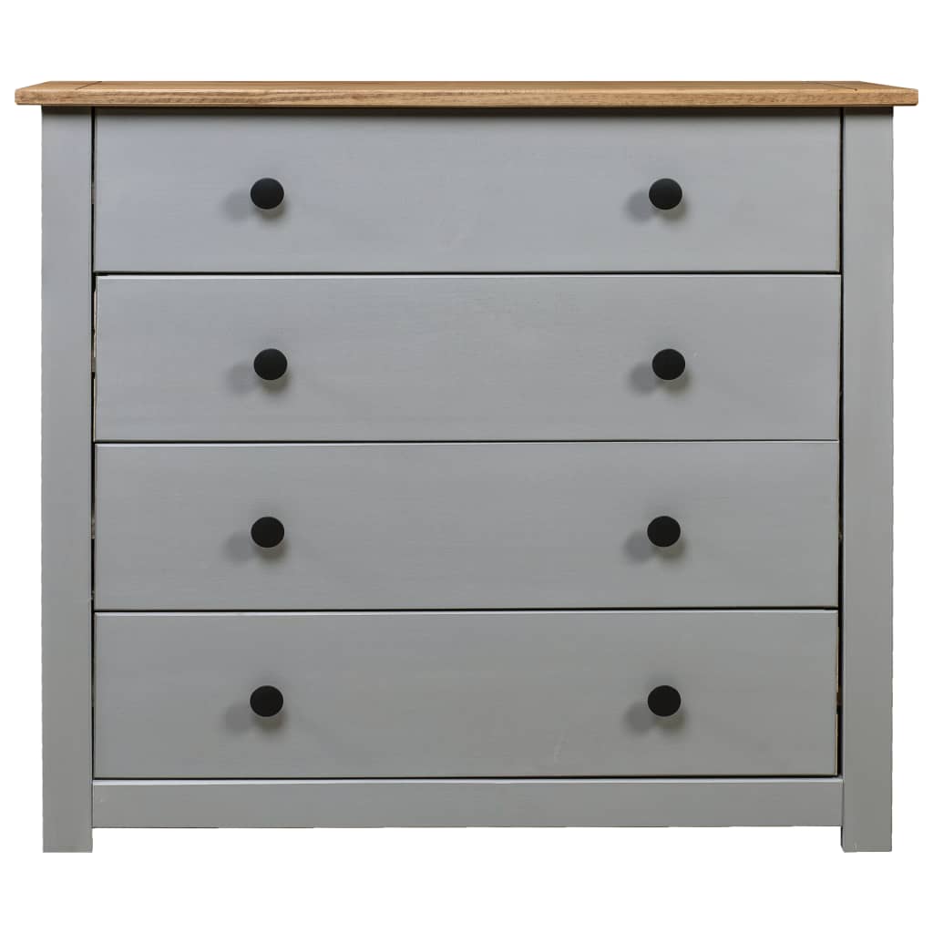 Beistellschrank Grau 80x40x73 cm Pinie Panama Sortiment