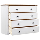 Side cabinet White 80x40x73 cm Pine Panama Assortment