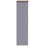 Kleiderschrank 3 Türen Grau 118x50x171,5 cm Kiefer Panama Sortiment