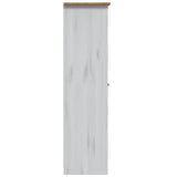 Garde-robe 3 portes Blanc 118x50x171,5cm Pin Assortiment Panama