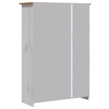 Garde-robe 3 portes Blanc 118x50x171,5cm Pin Assortiment Panama