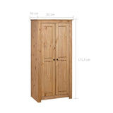 Wardrobe 80x50x171.5 cm Solid pine Panama assortment