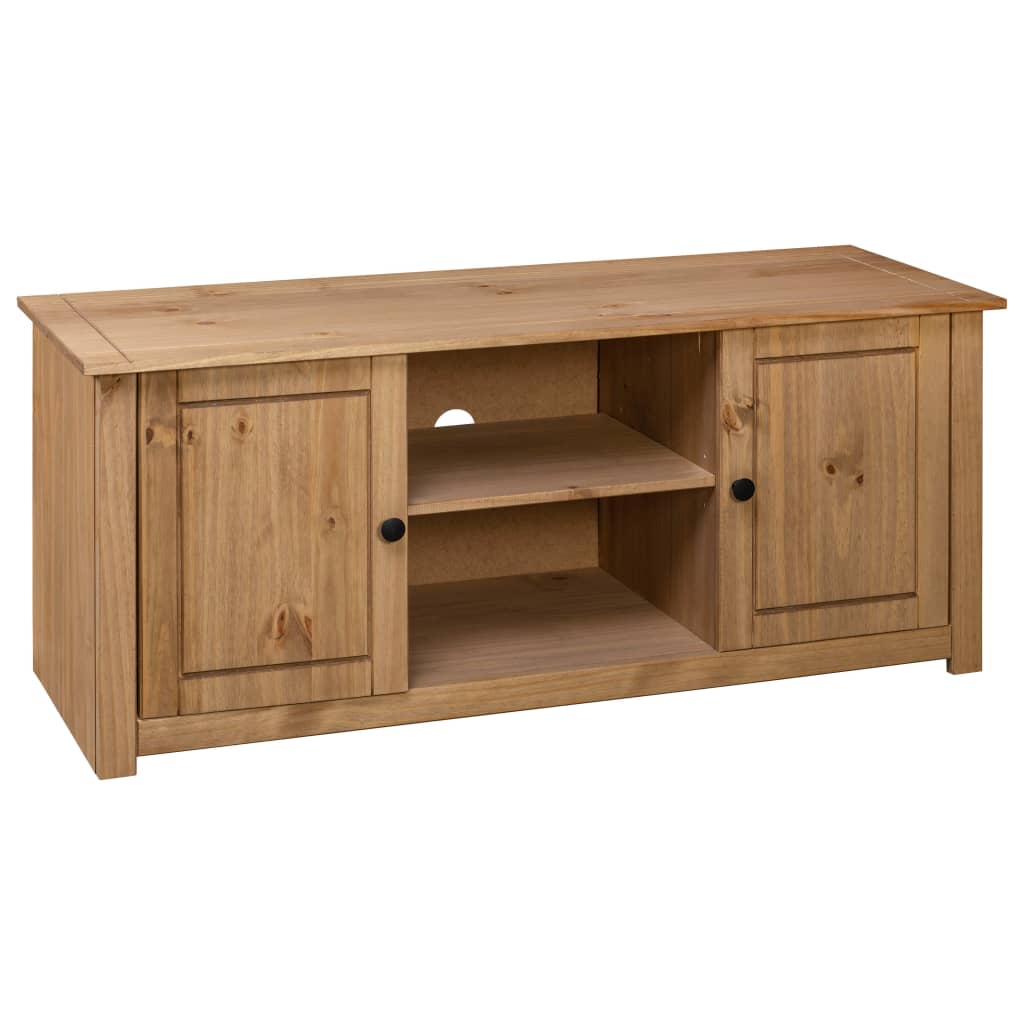 Meuble TV 120x40x50 cm Bois de pin massif Gamme Panama