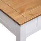 Table basse Blanc 100x60x45 cm Pin massif Assortiment Panama