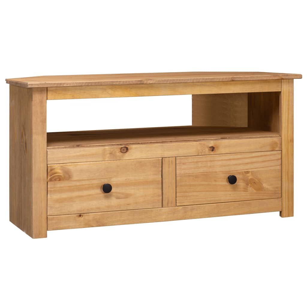 Corner TV cabinet 93x49x49 cm Solid pine Panama assortment