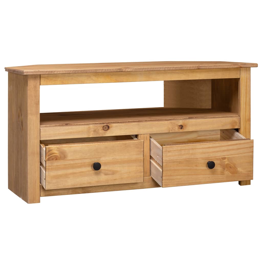 Corner TV cabinet 93x49x49 cm Solid pine Panama assortment