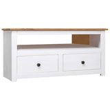 White corner TV cabinet 93x49x49 cm Pine Panama assortment