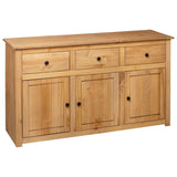 Buffet 135x40x80 cm Solid pine Panama assortment