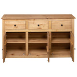 Buffet 135x40x80 cm Solid pine Panama assortment