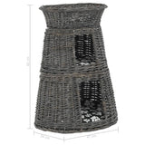 Jeu de panier pour chats 3 pcs avec coussins Gris 47x34x60 cm