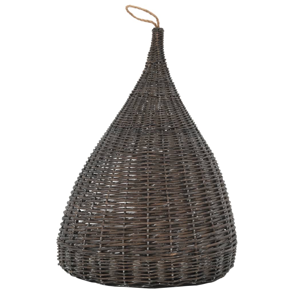 Panier pour chats avec coussin Gris 40x60 cm Saule naturel