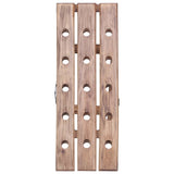 Bottle rack for 15 bottles solid mahogany wood