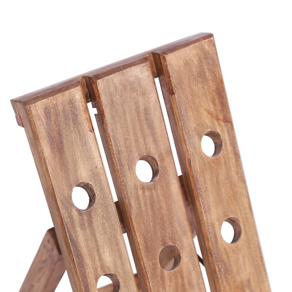 Bottle rack for 15 bottles solid mahogany wood