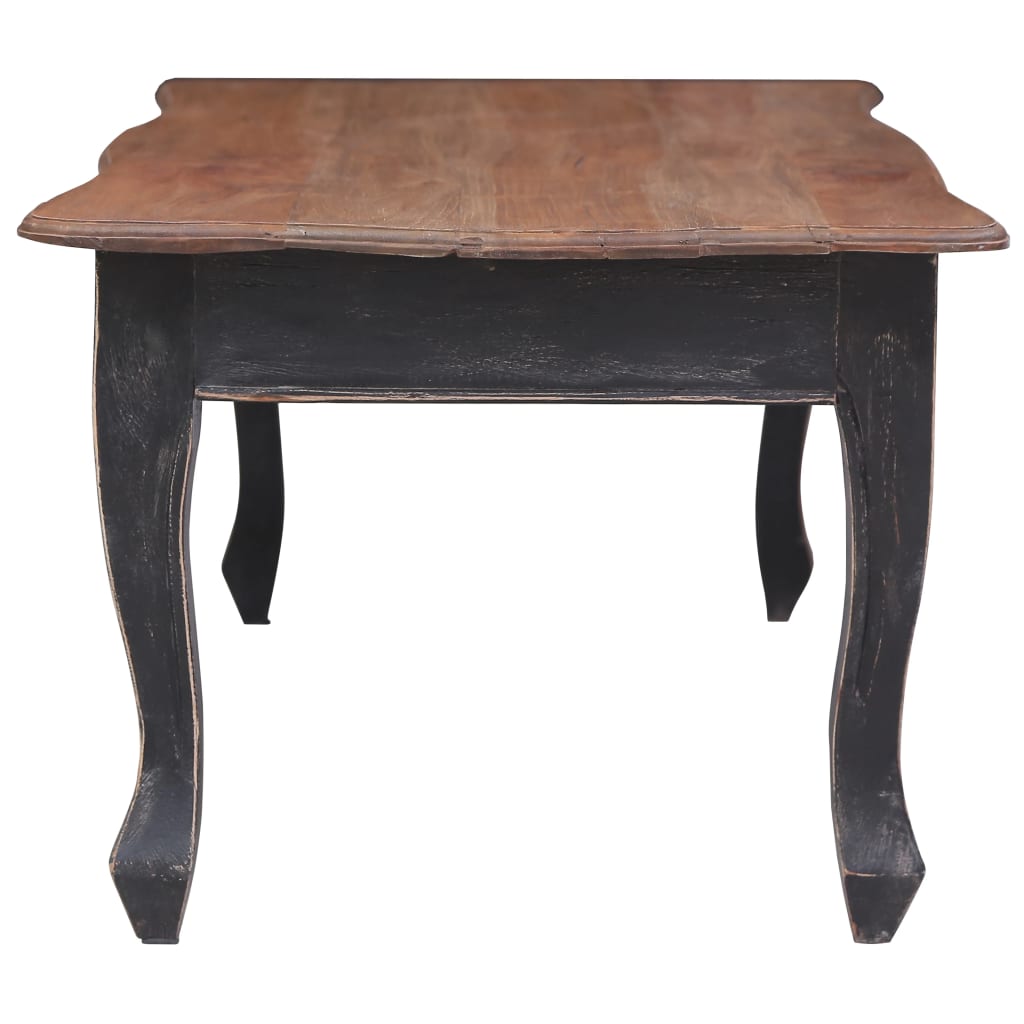 Table basse Noir 120x60x45 cm Bois d'acajou massif