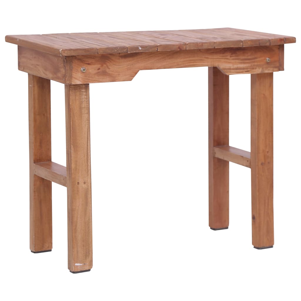 Table d'appoint 70x35x60 cm bois d'acajou massif