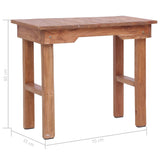 Table d'appoint 70x35x60 cm bois d'acajou massif