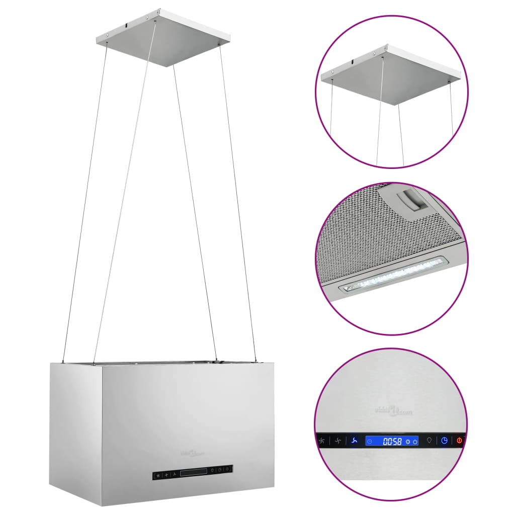 55 cm LCD Touch Sensor Hanging Hood Stainless Steel