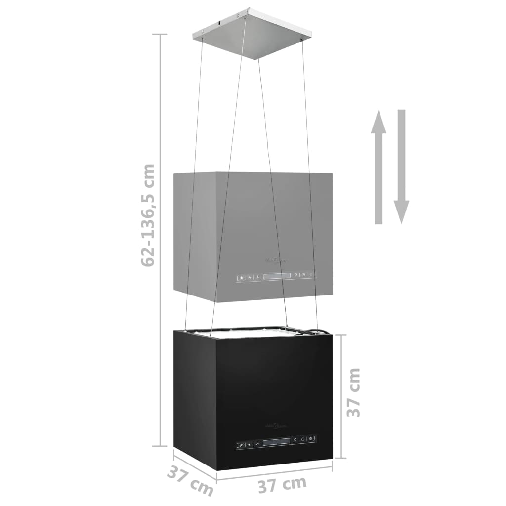 37 cm LCD Touchscreen Wall Mounted Hood Powder Coated Steel