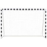 Football goal 300x200x90 cm Metal Black and white