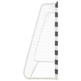 Football goal 300x200x90 cm Metal Black and white