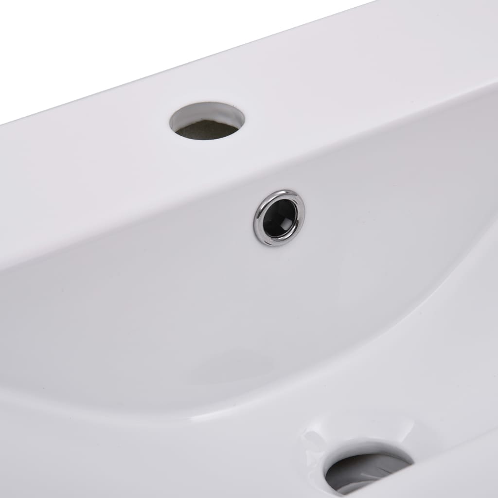 Lavabo encastré 61 x 39,5 x 18,5 cm Céramique Blanc