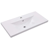 Lavabo encastré 81 x 39,5 x 18,5 cm Céramique Blanc