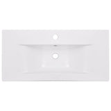 Lavabo encastré 81 x 39,5 x 18,5 cm Céramique Blanc