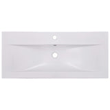 Lavabo encastré 91 x 39,5 x 18,5 cm Céramique Blanc