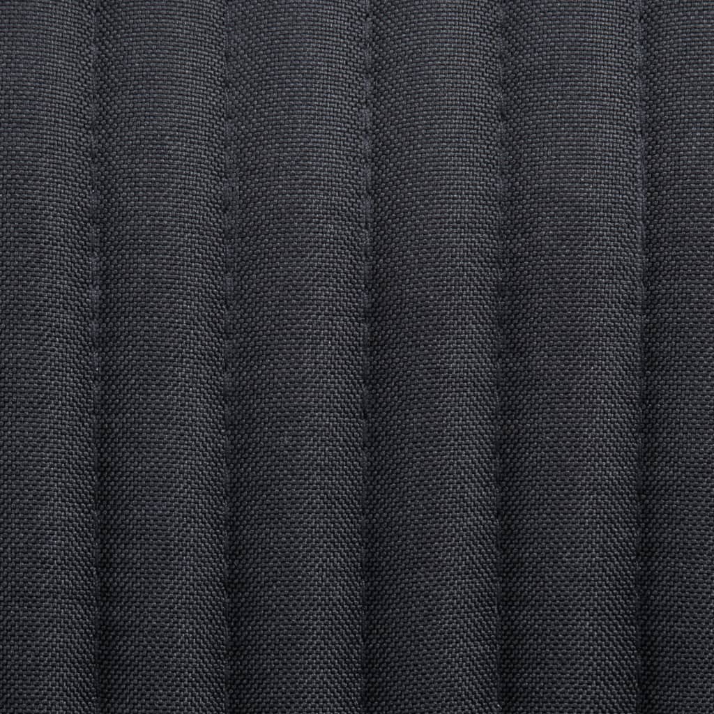 Chaises à manger lot de 4 noir tissu