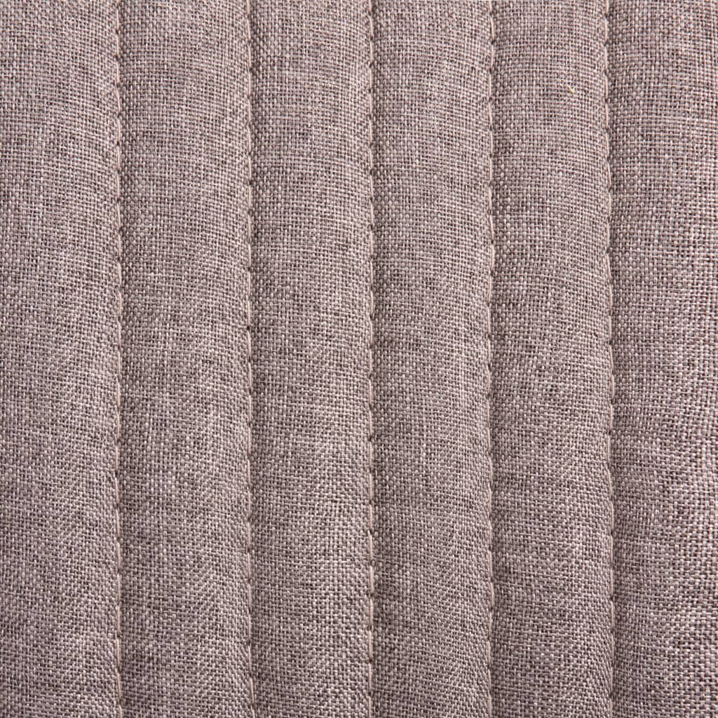 Chaises à manger lot de 6 taupe tissu