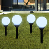 8 pcs Lampes d'allée d'extérieur à LED 15 cm et piquet au sol