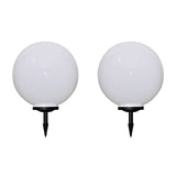 2 pcs Lampes d'allée d'extérieur à LED 50 cm et piquet au sol