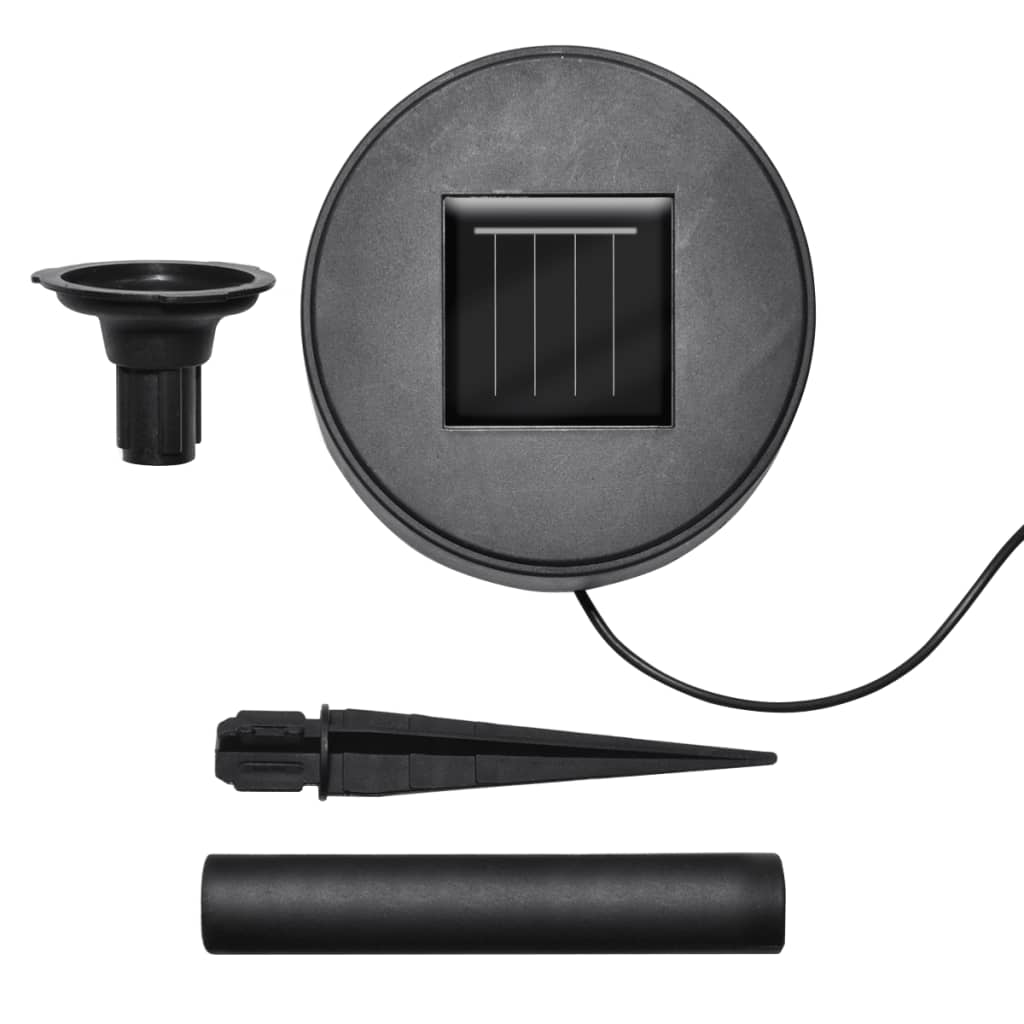 Lampes de jardin à LED 6pcs Ancrage à piquet et panneau solaire