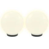 Lampes à LED sous forme de boule 4 pcs Sphérique 25 cm PMMA