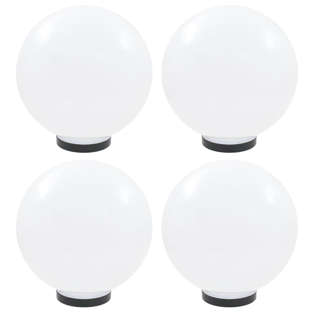 Lampes à LED sous forme de boule 4 pcs Sphérique 30 cm PMMA