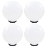 Lampes à LED sous forme de boule 4 pcs Sphérique 30 cm PMMA