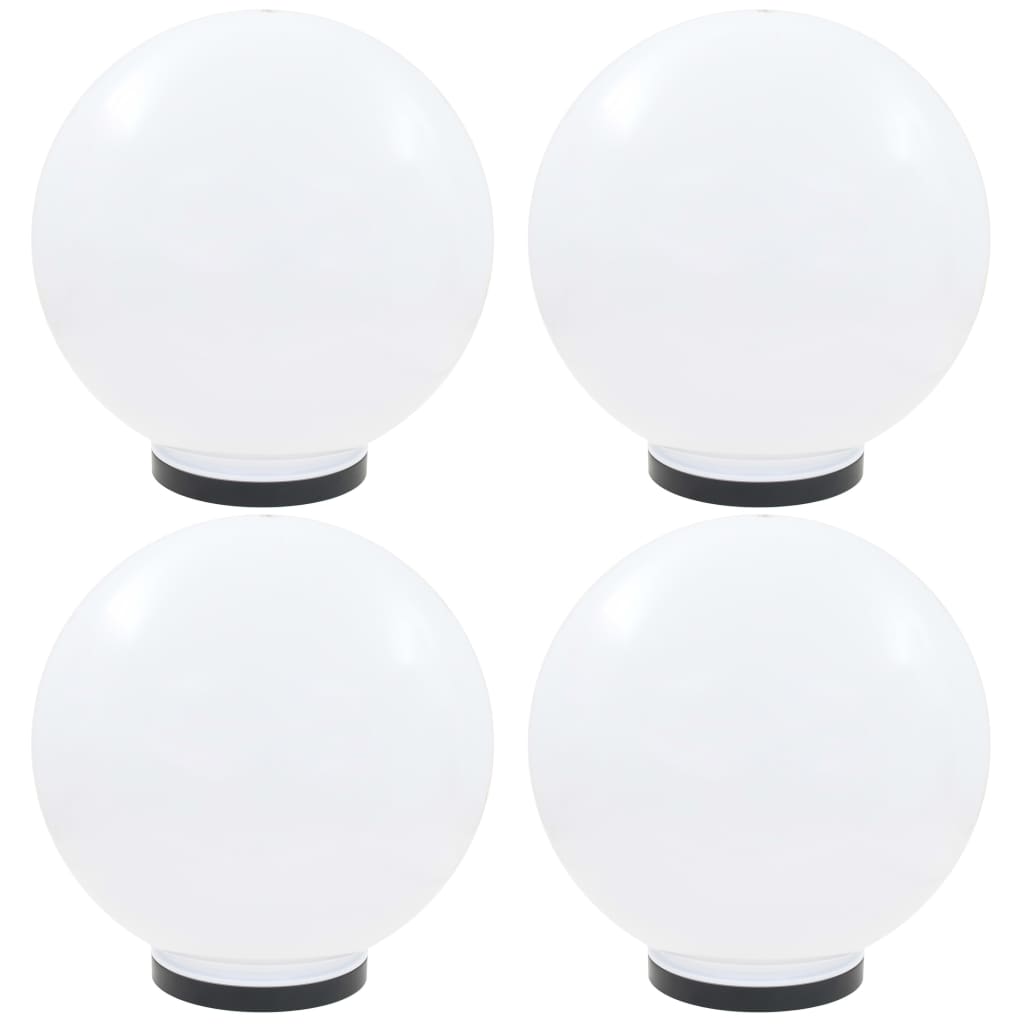 Lampes à LED sous forme de boule 4 pcs Sphérique 40 cm PMMA