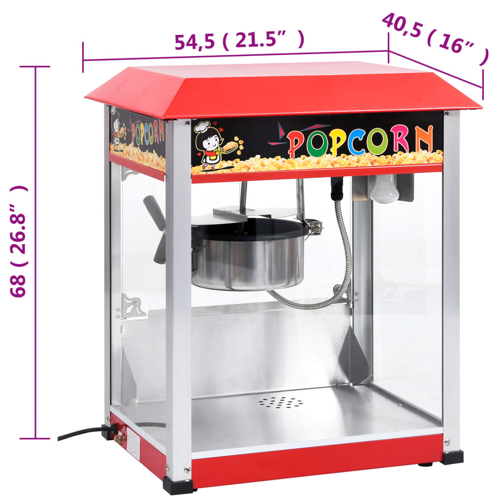 Machine à pop-corn avec pot de cuisson en téflon 1400 W