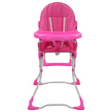 Chaise haute pour bébé Rose et blanc