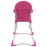 Chaise haute pour bébé Rose et blanc