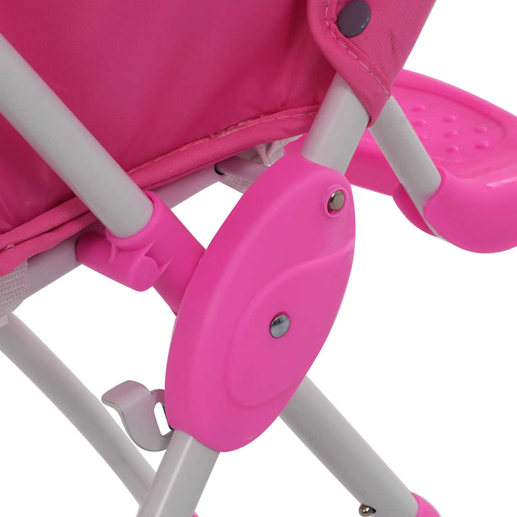 Chaise haute pour bébé Rose et blanc