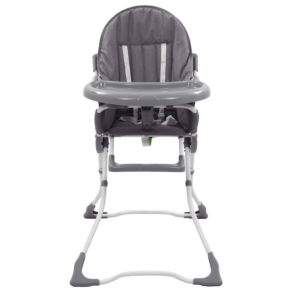 Chaise haute pour bébé Gris et blanc