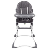 Chaise haute pour bébé Gris et blanc