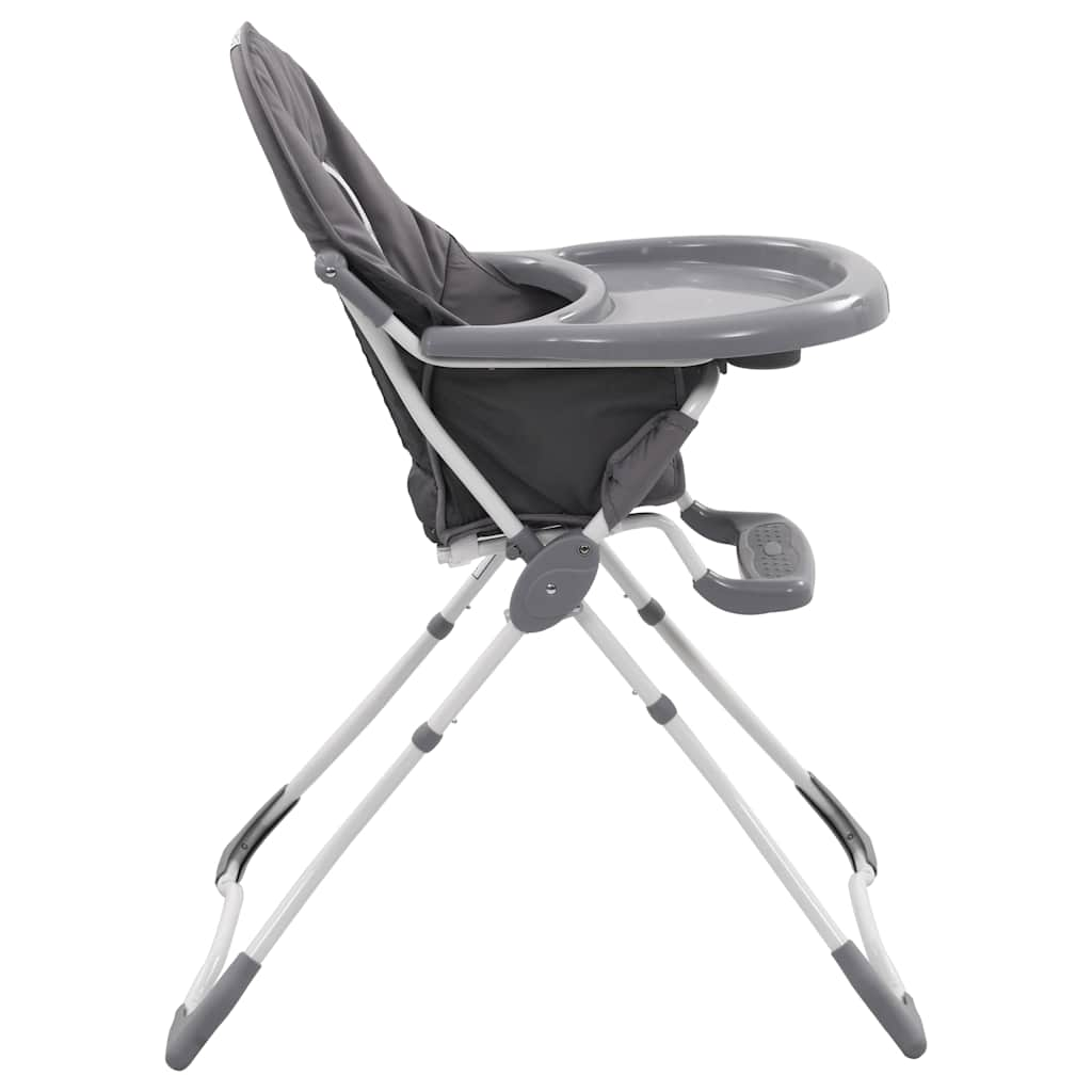 Chaise haute pour bébé Gris et blanc