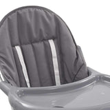 Chaise haute pour bébé Gris et blanc