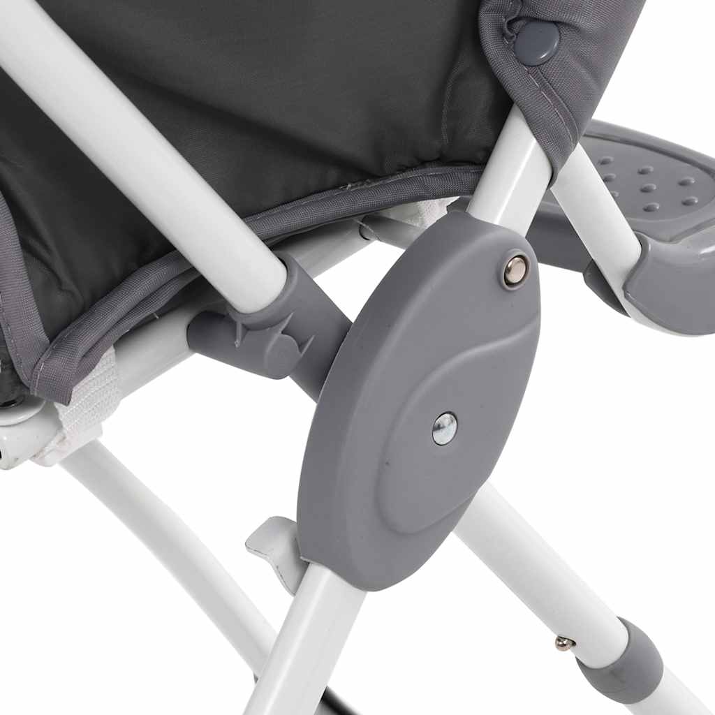 Chaise haute pour bébé Gris et blanc