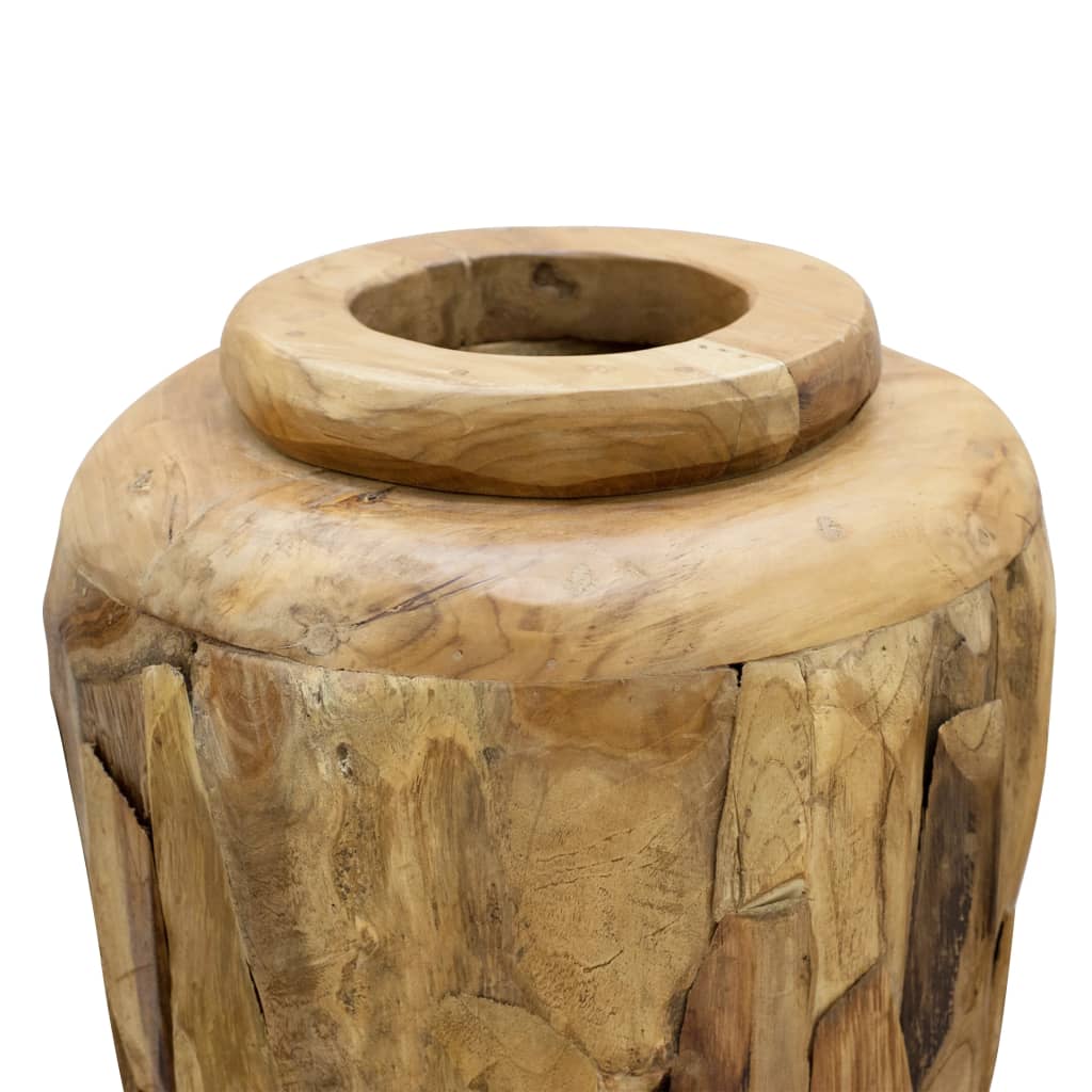 Vase de décoration 40 x 100 cm Bois de teck solide