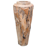 Vase de décoration 40 x 100 cm Bois de teck solide