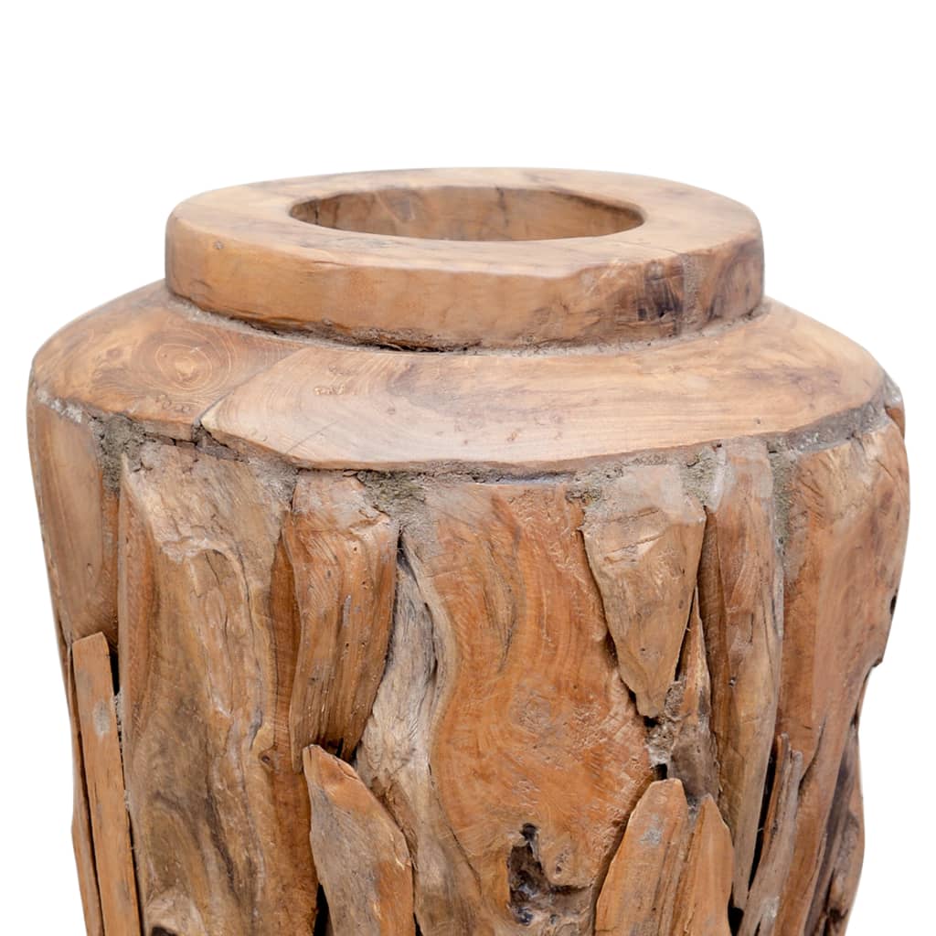 Vase de décoration 40 x 60 cm Bois de teck solide