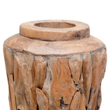 Vase de décoration 40 x 60 cm Bois de teck solide